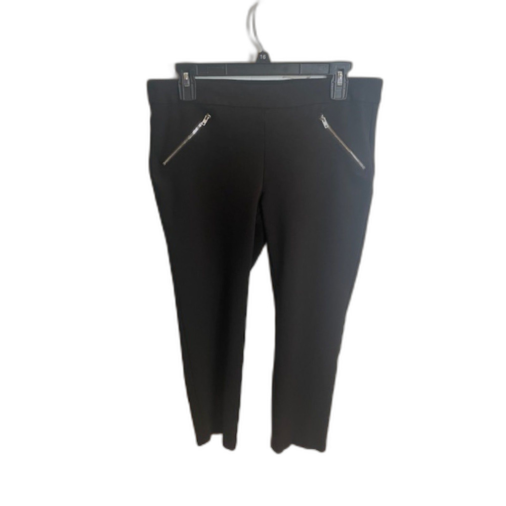 Zac & Rachel Bond 18 Pull On Black Slim Leg Pants Size Medium